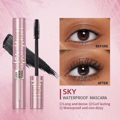 Natural Thick Curling Mascara Makeup Non-Smudge Brushes Lengthens Eyelashes Waterproof Fast Dry Black Curling Mascara Cosmetics