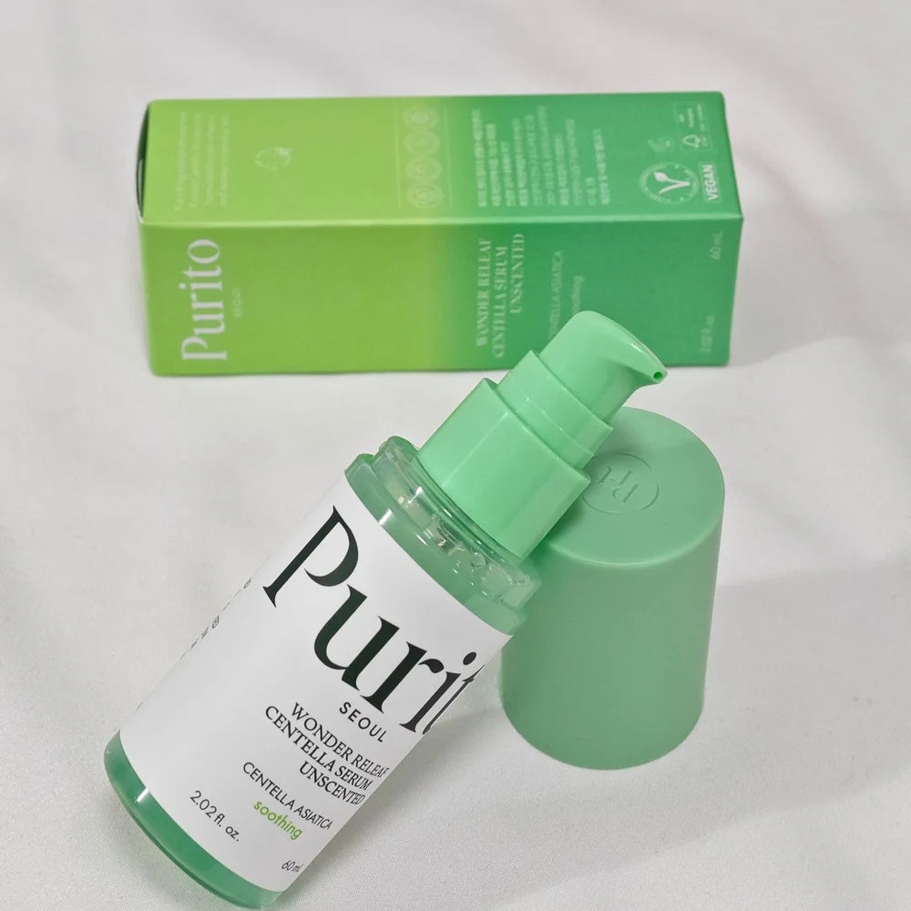 Korean Purito Centella Asiatica Facial Serum For All Skin Type Soothing Calming Moisturizing Bamboo Essence Cream Skin Care