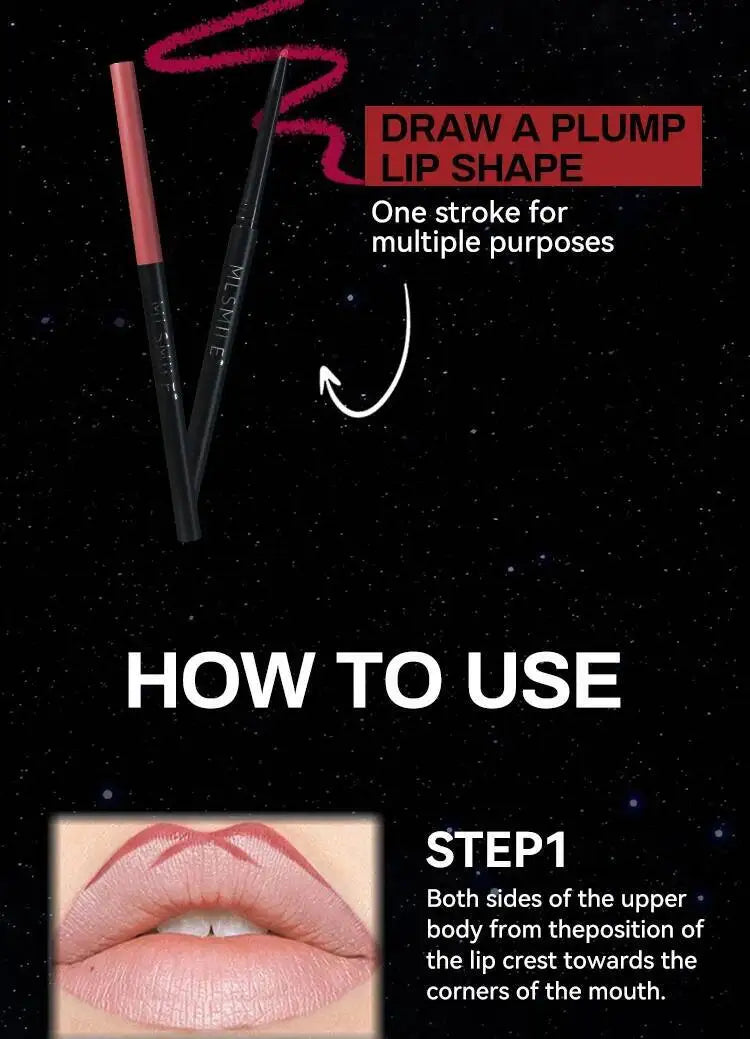 MLSMILE Makeup Set Holiday Gift Box 5pc/set Gloss Waterproof Moisturizing Long-lasting Liquid Lipstick Lip Liner New