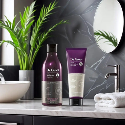 Dr. Groot 385ml Oil Control Fluffy Shampoo 250ml Smoothing Conditioner Moisturize Thickening Repair Damage Clean Scalp Hair Care