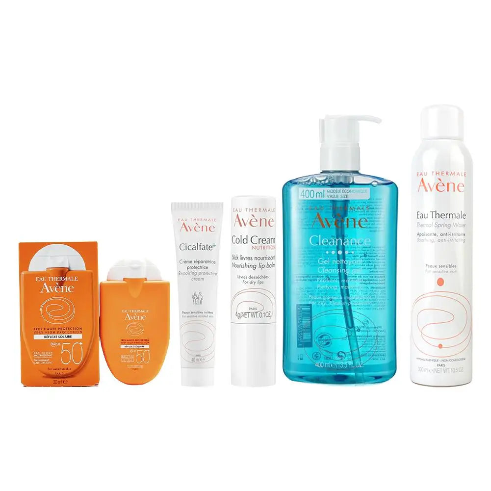 Avene Genuine Brand Facial Care 300ml Moisturizing Spray Deep Cleansing Makeup Remover Facial Cleanser Sunscreen Nourish Lipblam