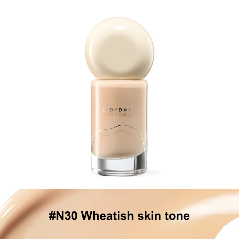 Judydoll Oil-Control Foundation, Long-Lasting, Matte Finish, Full Coverage, Oil-Free, Sweat-Proof, Flawless Skin, Oil Skin