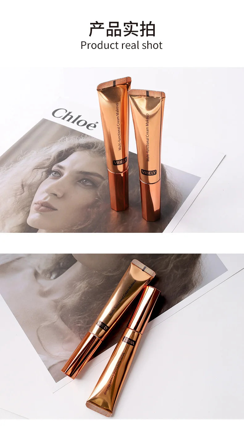 VIBELY High-gloss Concealer and Contouring Stick, brightening, three-dimensional, slimming face, Shadow Blush, multi-functional