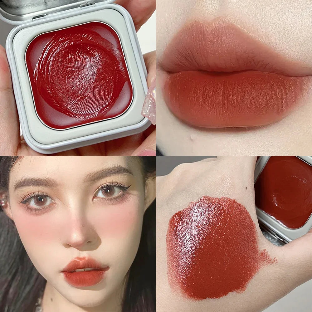 Multi-purpose Lipstick Blush Cream Waterproof Soft Moisturizing Lip Cheek Blush Tint Pigment Lasting Brightening Contour Makeup