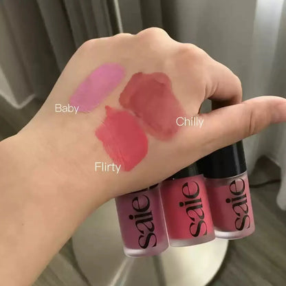 Saie Liquid Blush Velvet Matte Waterproof Lasting Blusher Starglow Glossy Gel Highlighter Natural Pigment Makeup Soft Texture