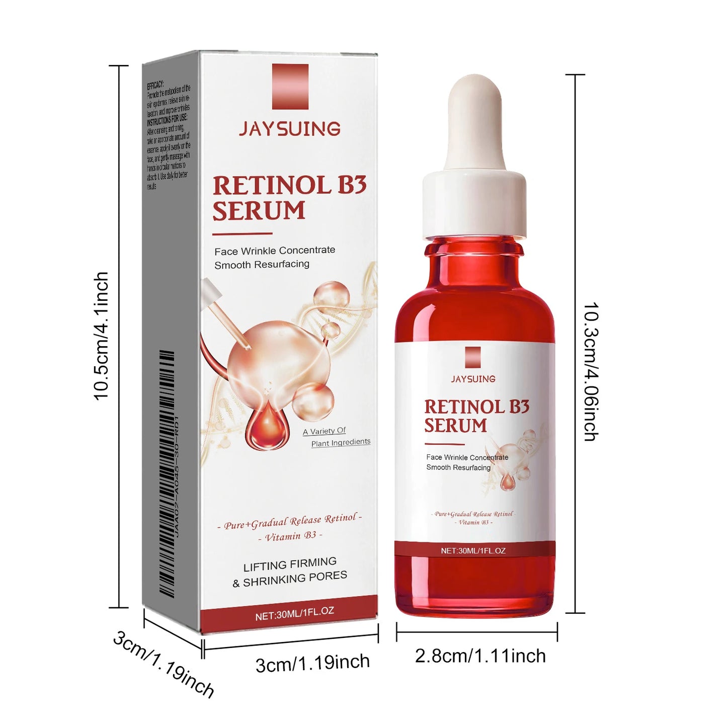 Retinol B3 Brightening Essence Reduce Fine Lines Inhibit Melanin Production Antioxidant Smooth Skin Moisturizing Facial Serum