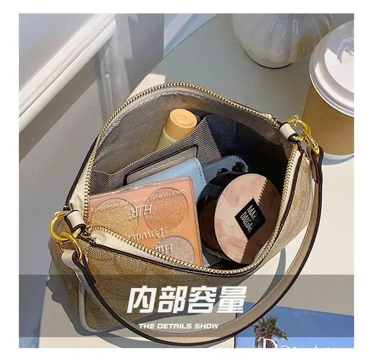 Elegant Women's Underarm Bag Hot Popular Ladies Shoulder Bag PU Leather Luxury Handbag Ladies Bag Designer Crossbody Bag