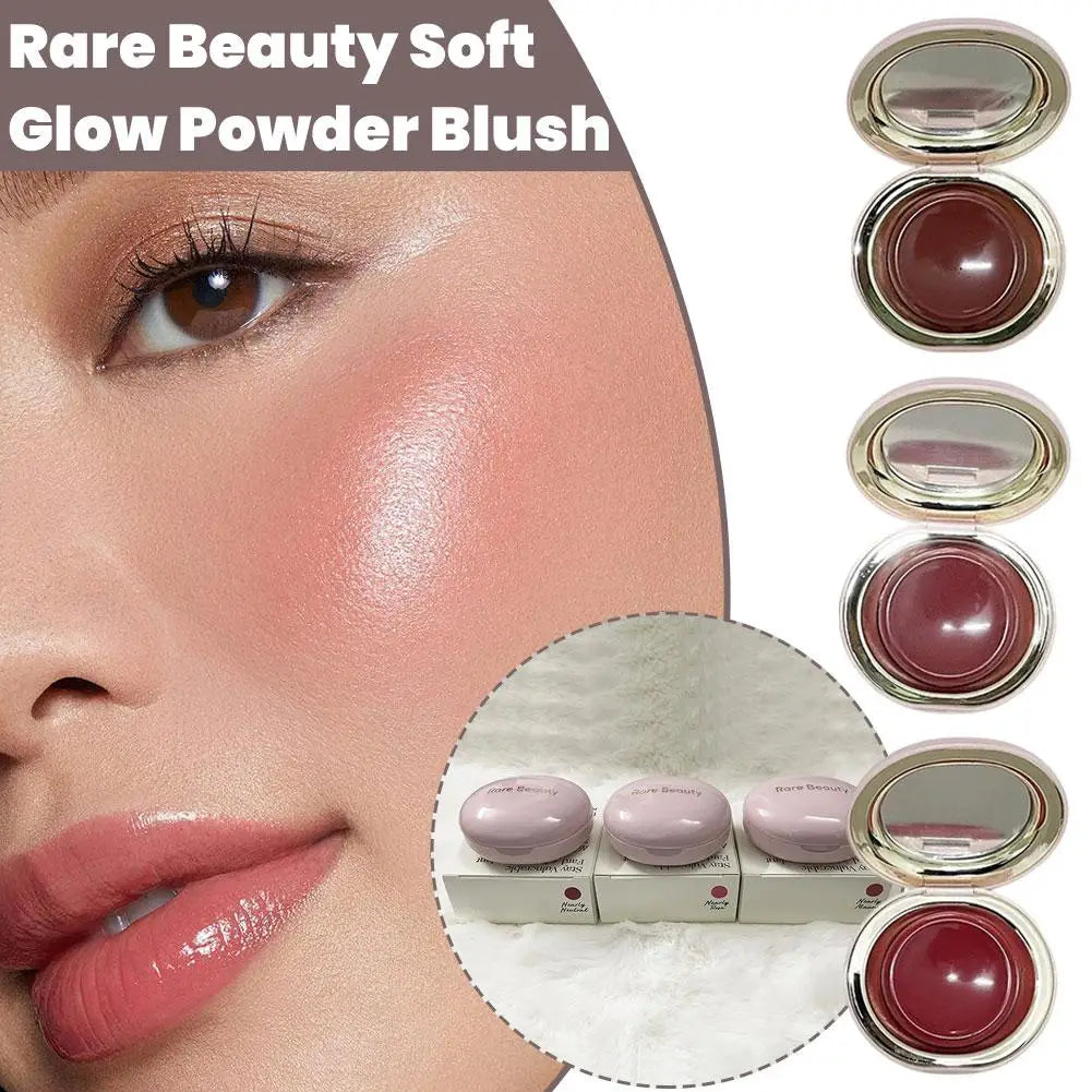  Rare Beauty Blush Powder Palette Shiny Blusher Fine Matte Brightens Rouge Waterproof Neutral Glow Powder Long lasting Makeup