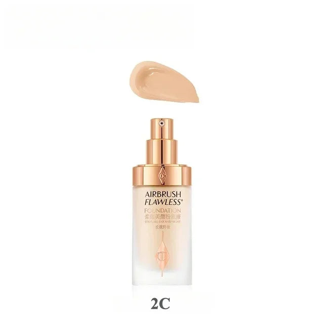 30ml C Soft Focus Beauty Red Carpet Liquid Foundation Long Lasting Concealer Blend Oil Skin Lasting Oil Control