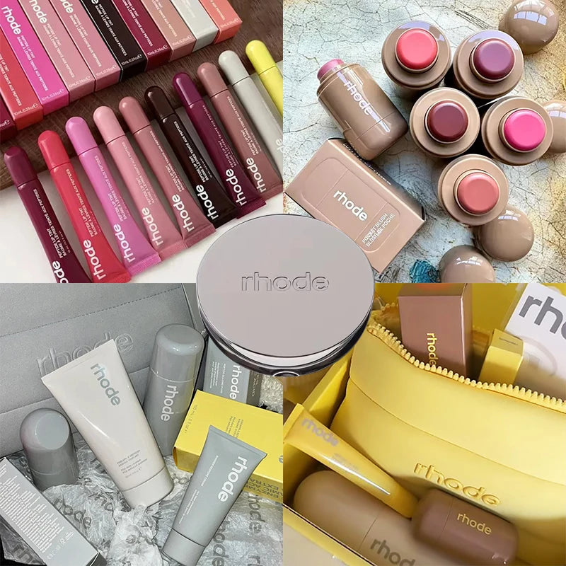 Popular Fashion Lip Gloss Lipstick Long Lasting Moisturizing Hydrating Ribbon Waterproof Powder Blusher Stick Girl Makeup