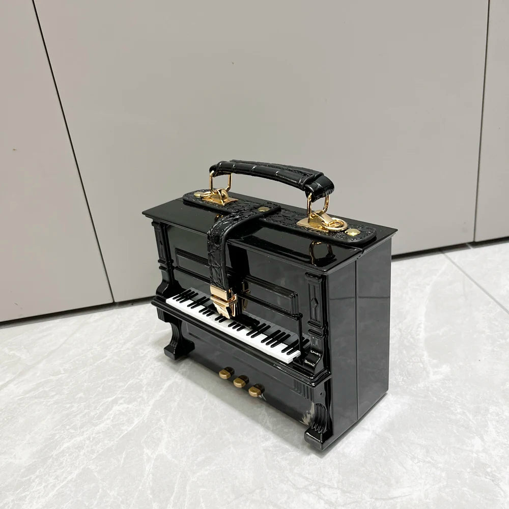 purses and handbags Luxury Designer crossbody shoulder bag For Women piano shape handmade bags Purse Messenger Bag banquet bag