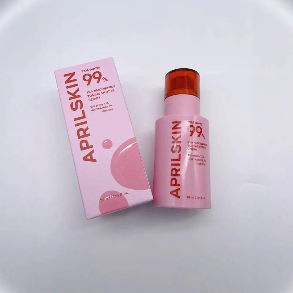 Pink TXA Purity 99% Microneedle Essence Facial Cleanser Toning Shot Serum Niacinamide Deep Cleaning APRILSKIN Korean Facial Skin