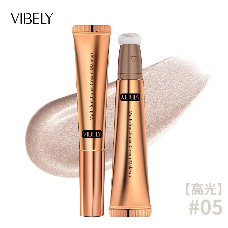 VIBELY High-gloss Concealer and Contouring Stick, brightening, three-dimensional, slimming face, Shadow Blush, multi-functional