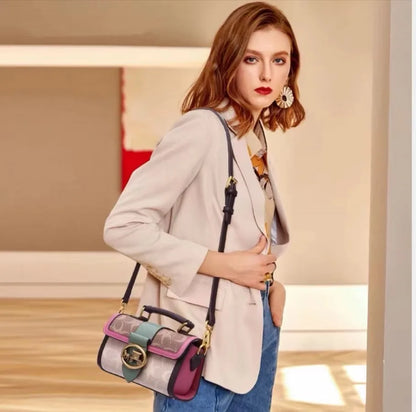 Luxury brand women's bag high-end designer 2024 new autumn and winter plush handbag single shoulder crossbody small square bag