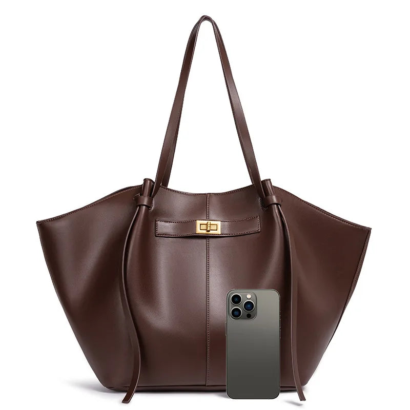 Branded Designer Shoulder Tote Bags For Women Soft PU Leather Big Capacity Shopper Tote Underarm 2025 Luxury Designer Handbags