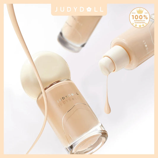 Judydoll Oil-Control Foundation, Long-Lasting, Matte Finish, Full Coverage, Oil-Free, Sweat-Proof, Flawless Skin, Oil Skin