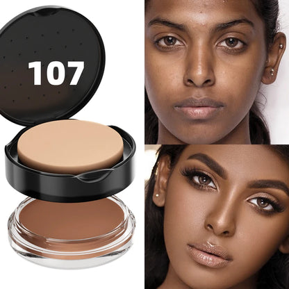 9-Color High Coverage 1pc Foundation Concealer Cover Anti Dark Circle Freckle Long Lasting Waterproof BB Cream Face Makeup Base