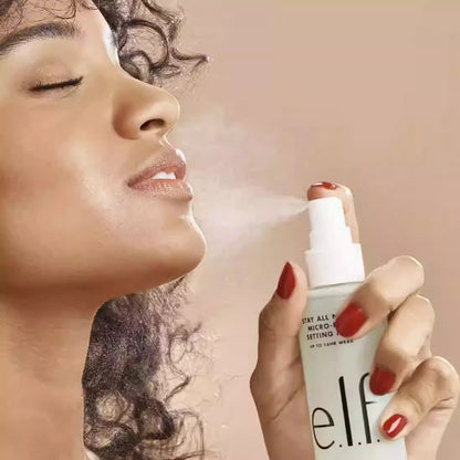 ELF Makeup Spray Long Lasting Makeup Holding Moisturizing and Oil Control Prevent Makeup Sticking and Fall Off Fast Film-forming