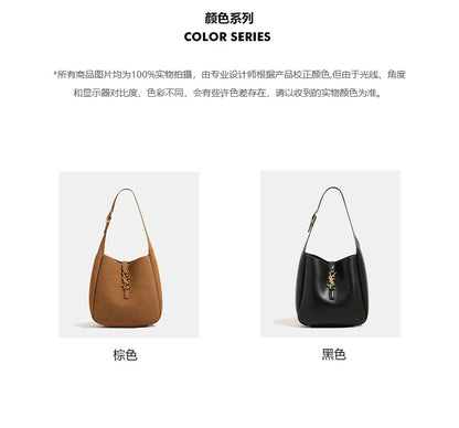 Yangshulin New ROSE Same Style Underarm Bag Water Bucket Bag Large Capacity Single Shoulder Commuter Female