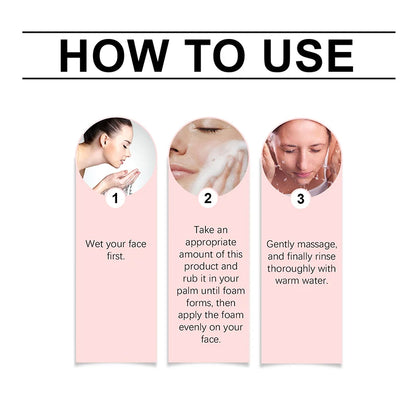 1/2/3/5 Pcs Centella Pore Minimizing Deep Cleansing Foam,Facial Skin Cleanser Moisturizing Soothing,Remove Pore-Clogging Debris