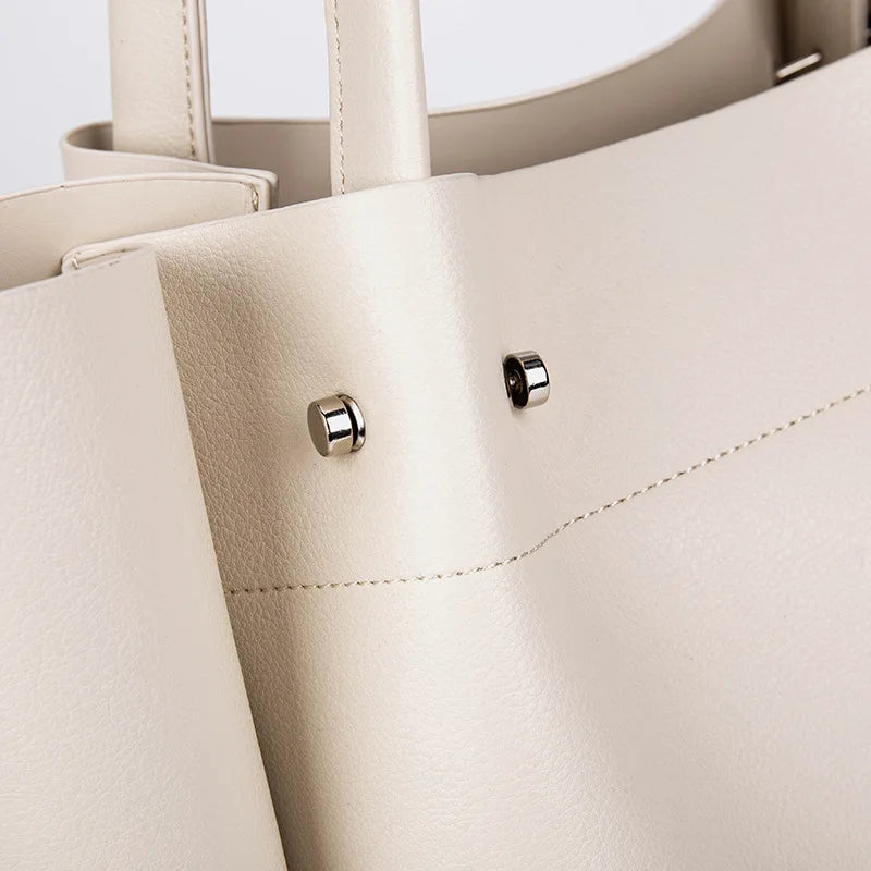 zara Women's Bag New Tote Bag College Style Portable Large Capacity All-in-one Commuter Shopping Bag