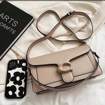 Luxury Fashion Women's Chain Handbag PU Leather Girls Shoulder Messenger Bag Brand lightweight Commuting Bag Tassel Square Bag