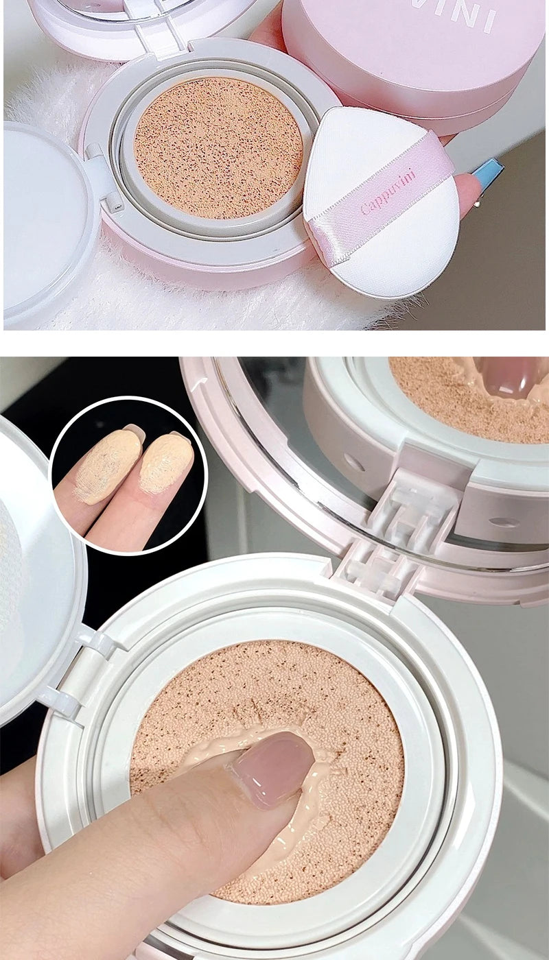 Moisturizing Concealer Air Cushion Natural Makeup Holding Water Resistant Cream Skin Foundation