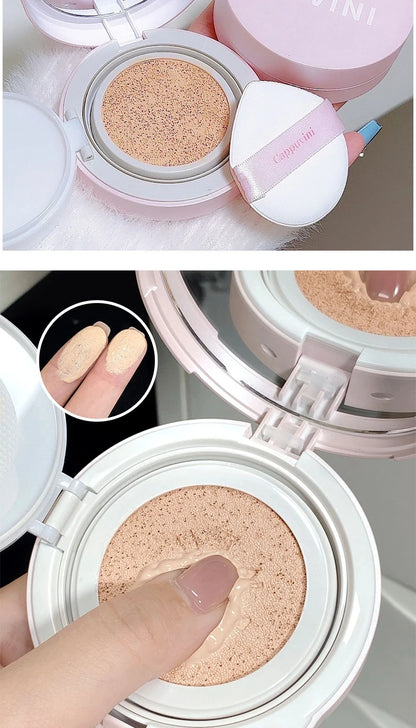 Moisturizing Concealer Air Cushion Natural Makeup Holding Water Resistant Cream Skin Foundation