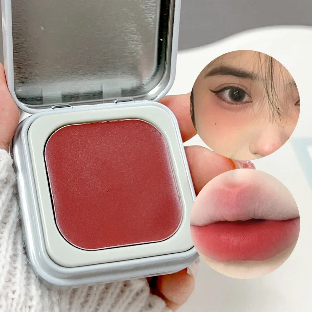 Multi-purpose Lipstick Blush Cream Waterproof Soft Moisturizing Lip Cheek Blush Tint Pigment Lasting Brightening Contour Makeup