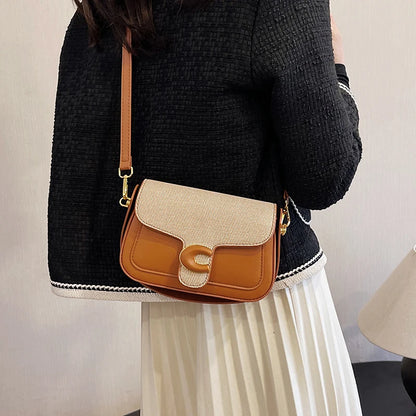 Stylish Quilted Women Messenger Bag - Waterproof Leather Crossbody Shoulder Bag With Adjustable Chain For Travel & Shopping