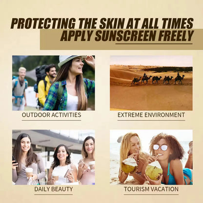 SPF50+ Sunscreen Korean Rice Probiotic Solar Blocker Skin Whitening Cream Anti UV Sun Block Facial Mild Moisturizer Serum 50ml