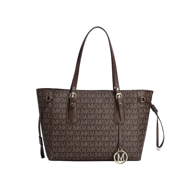 Tote Big Bag Women's New Retro Printed Letter Large Capacity Shoulder Handbag