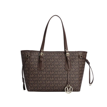 Tote Big Bag Women's New Retro Printed Letter Large Capacity Shoulder Handbag