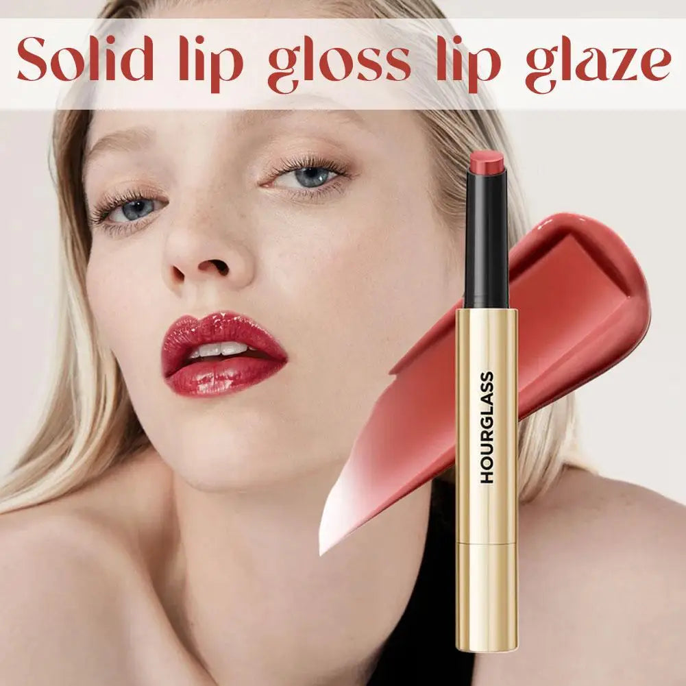 Hourglass Solid Lip Glaze Moisturizing Mirror Shine Lipstick Multi-color Suitable for Different Occasions and Makeup Looks