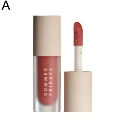 Fashion Summer Fridays Cherry Pink Sugar Vanilla  Lip Balm Moisturizing Lipstick Set Soft Tube Mirror Lip Gloss Lip Makeup Care