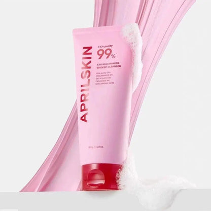 Pink TXA Purity 99% Microneedle Essence Facial Cleanser Toning Shot Serum Niacinamide Deep Cleaning APRILSKIN Korean Facial Skin