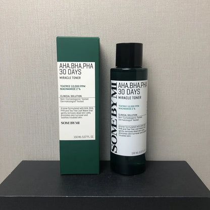 SOMEBYMI Shabomi Tea Tree Triac Acid Essence AHA BHA PHA 30 Days Miracle Toner Retinol Eye Cream Honey Oil Acne Skin Face Cream