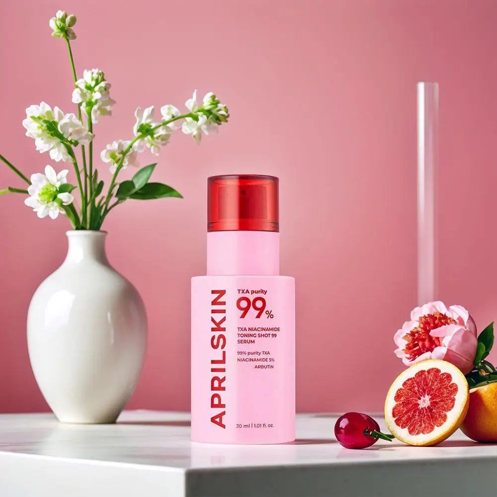 Pink TXA Purity 99% Microneedle Essence Facial Cleanser Toning Shot Serum Niacinamide Deep Cleaning APRILSKIN Korean Facial Skin