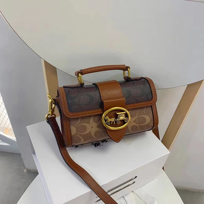 Luxury brand women's bag high-end designer 2024 new autumn and winter plush handbag single shoulder crossbody small square bag