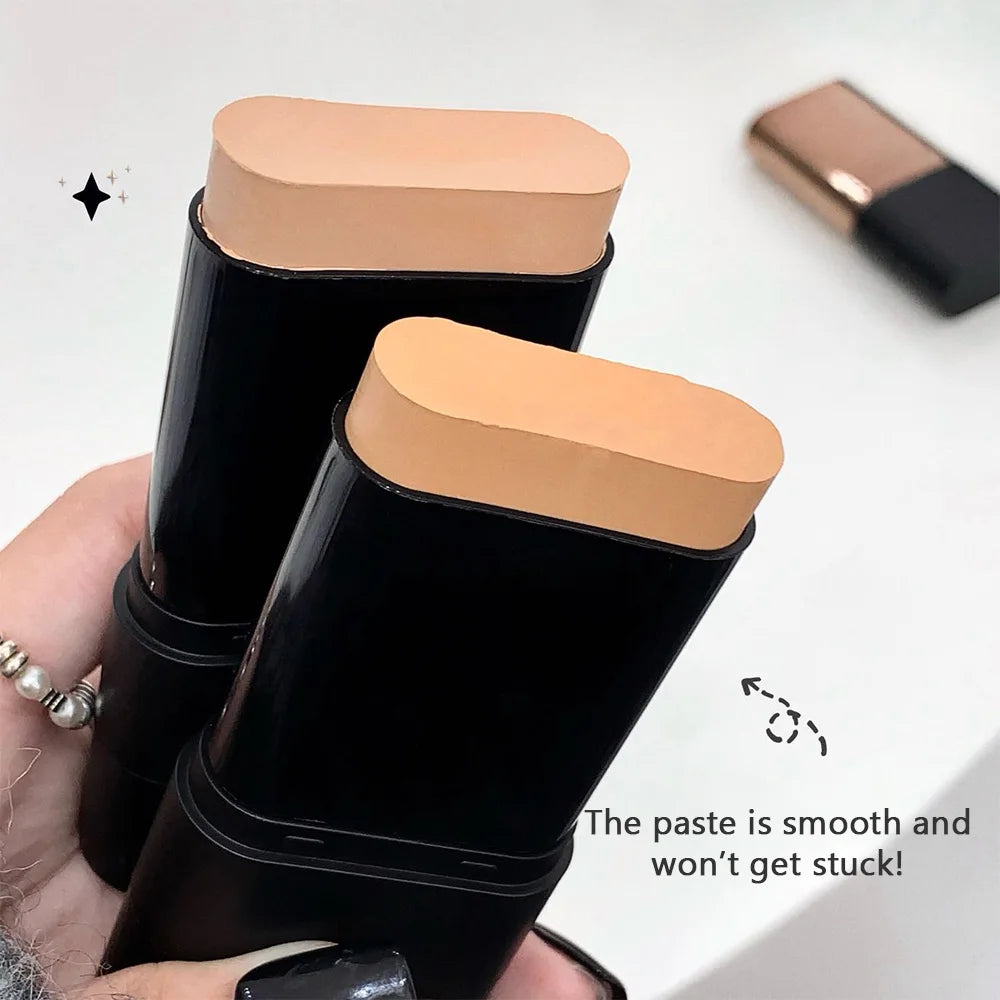 Lightweight Foundation Stick Long-Lasting Full Coverage Moisturizer Natural Finish Makeup Foundation Stick