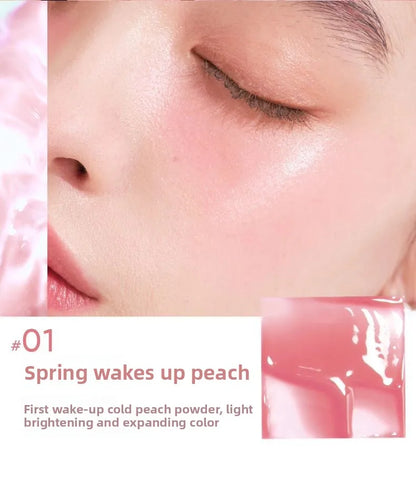 Judydoll Dewy Water Glow Cream Blush & Highlighter Stick Palette - Multi-Use, Buildable Color, Blurring Airy Effect for Face