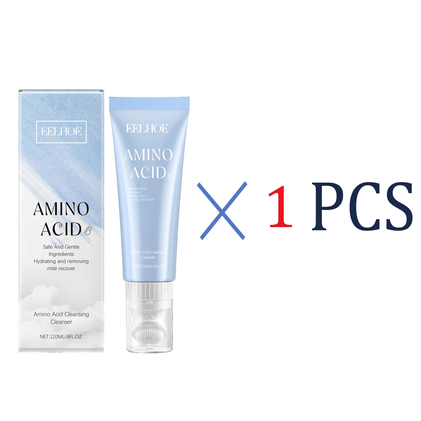 EELHOE Amino Acid Cleansing Cleanser Keep Moisturized Deeply Clean The Pores Remove Dirt Excess Oil Remove Aging Cuticles 120g