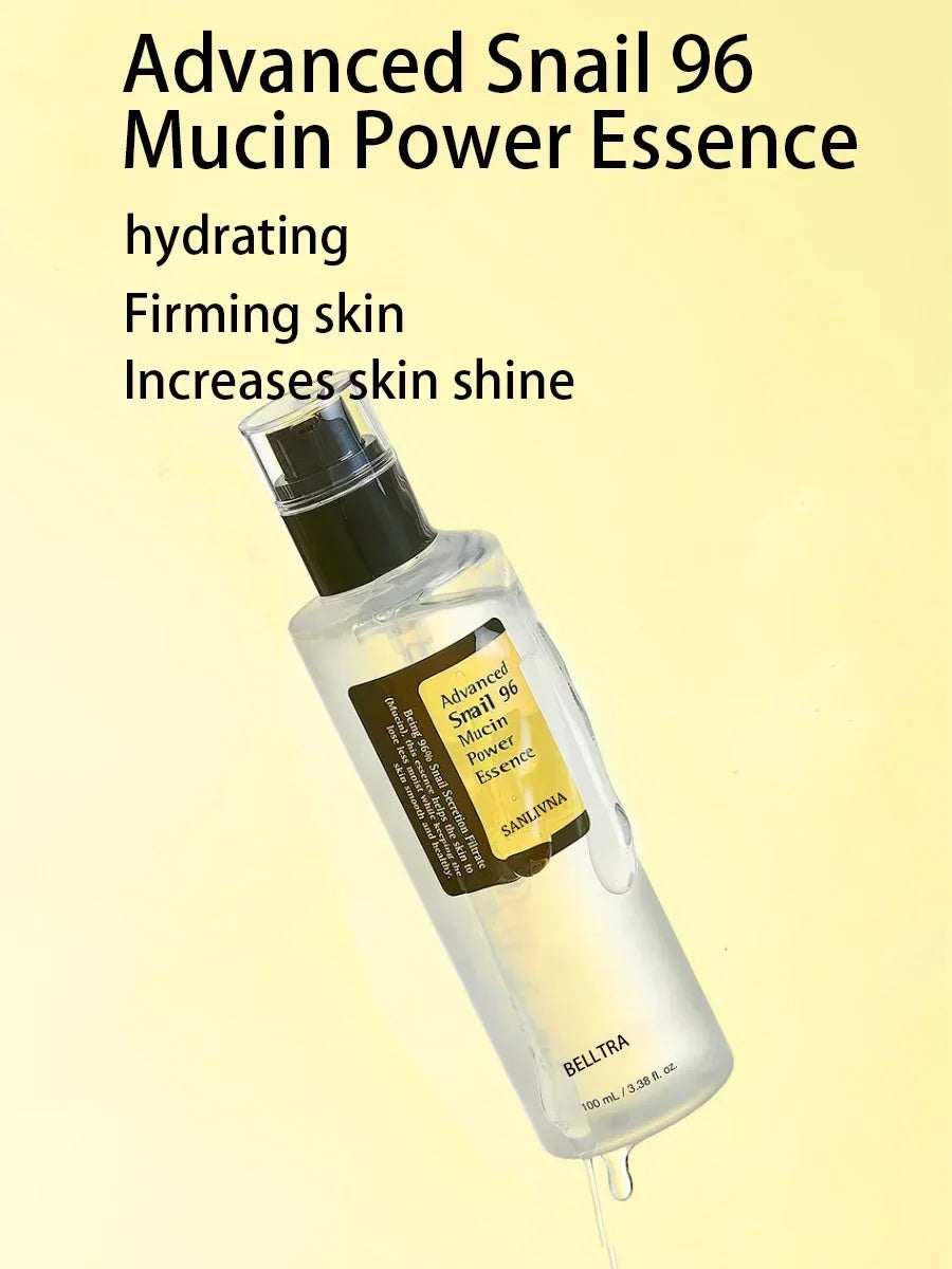 Snail Mucin 96% Skin Care Facial Essence Fading Fine Lines Repair Essence Firming Facial Snail Brightening Anti-Aging 100ml