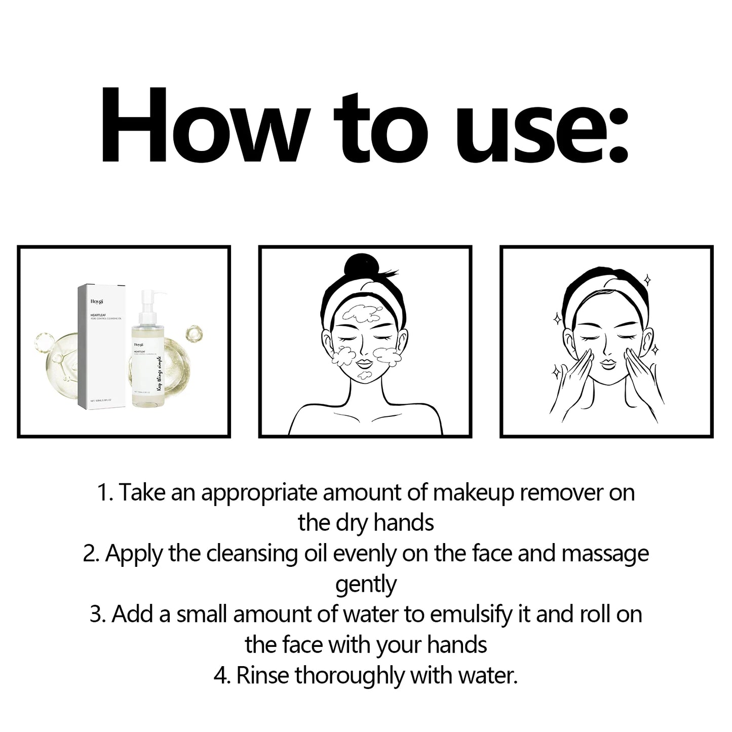 Pore-Control Cleansing Oil: Removes Makeup Gently, Cleans Pores, and Nourishes Skin