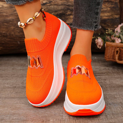 Women Platform Sneakers Casual Slip on Fashion Loafers Shoes Ladies Outdoor Breathable Tennis Sneakers Woman Zapatos De Mujer