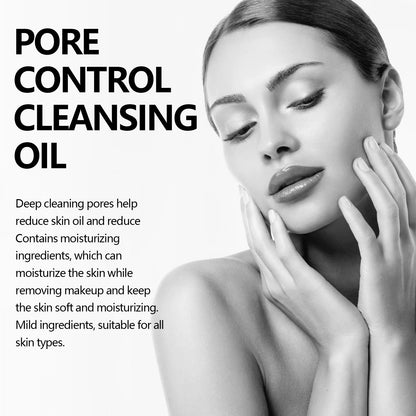 Pore-Control Cleansing Oil: Removes Makeup Gently, Cleans Pores, and Nourishes Skin