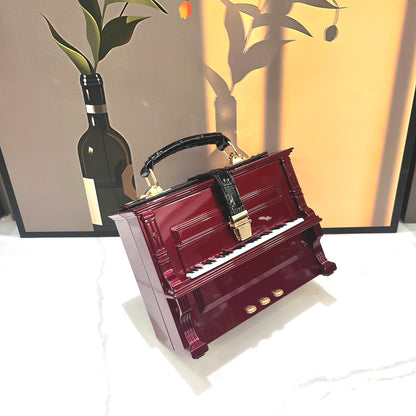 purses and handbags Luxury Designer crossbody shoulder bag For Women piano shape handmade bags Purse Messenger Bag banquet bag