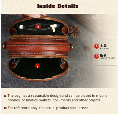 MOTAORA 2025 New Retro Round Women's Genuine Leather Handbags For Ladies Luxury Designer Rabbit Embossed Shoulder Messenger Bags