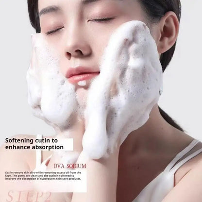 Korean Hexkin Efficient Cleansing Facial Cleanser Time Brightening Deep Get Rid Of Makeup Lavender Cornfower Extract Cleanser