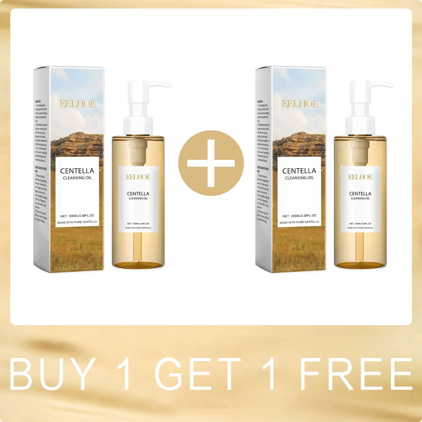 Centella Cleansing Oil Facial Makeup Remover Moisturizing Face Refresher Cleaning Centella Asiatica Extract Vitamin E Skin Oil